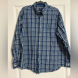Plaid Izod long sleeve button up shirt.